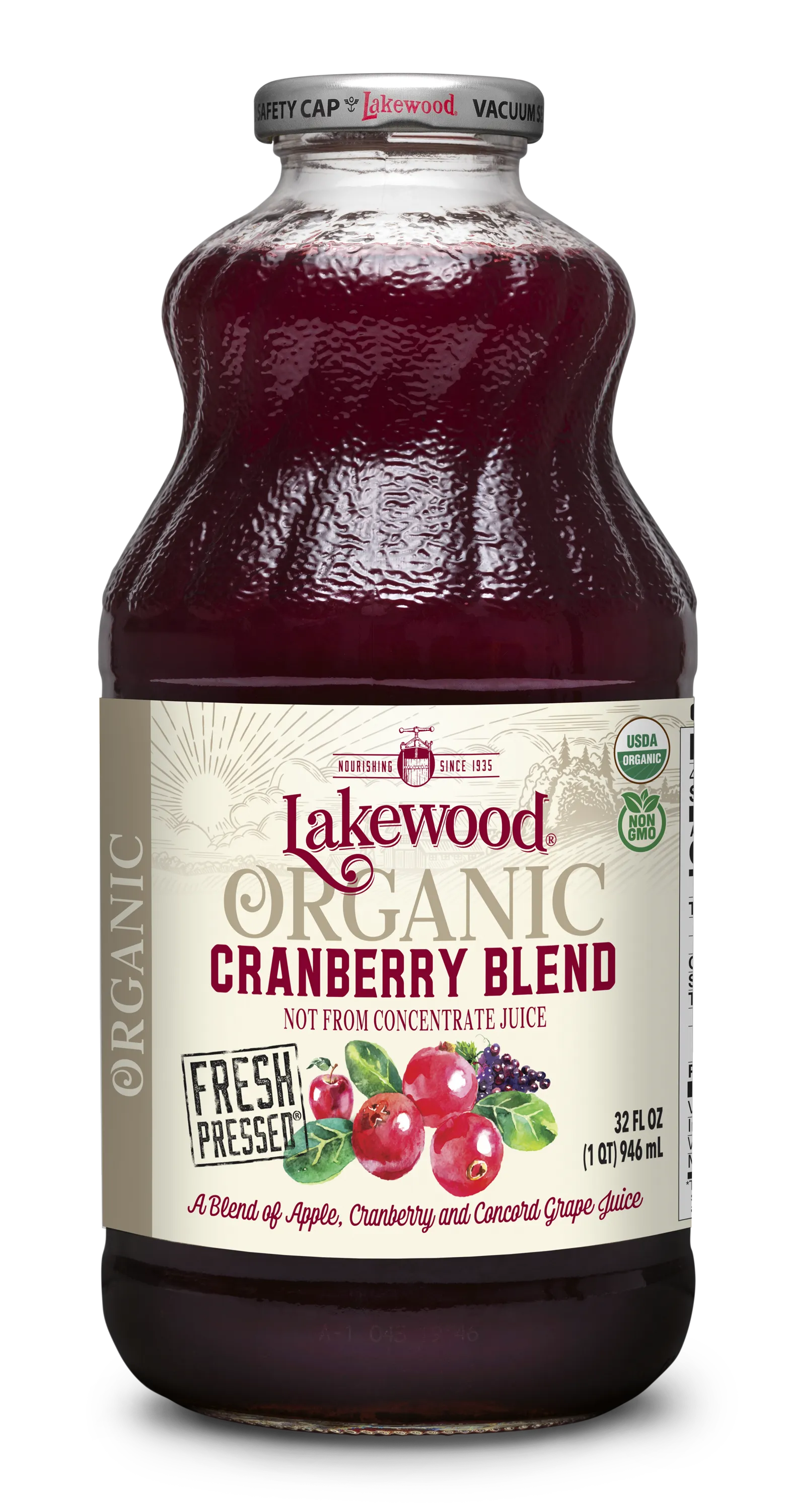 Lakewood Organic Cranberry Juice Blend | 32oz