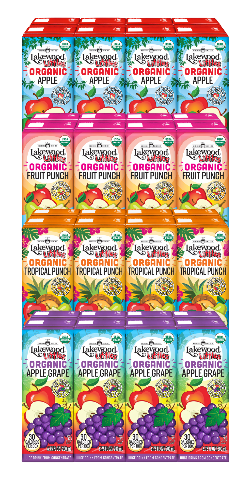 Lakewood Littles Juice Box Variety Bundle | 4 x 8-Packs