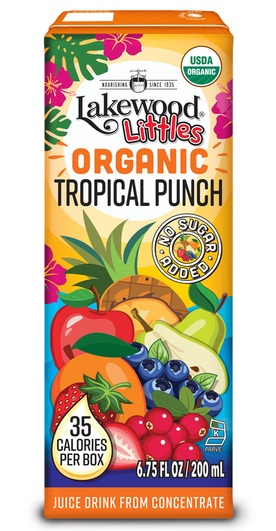 Lakewood Littles Organic Tropical Punch Juice Boxes
