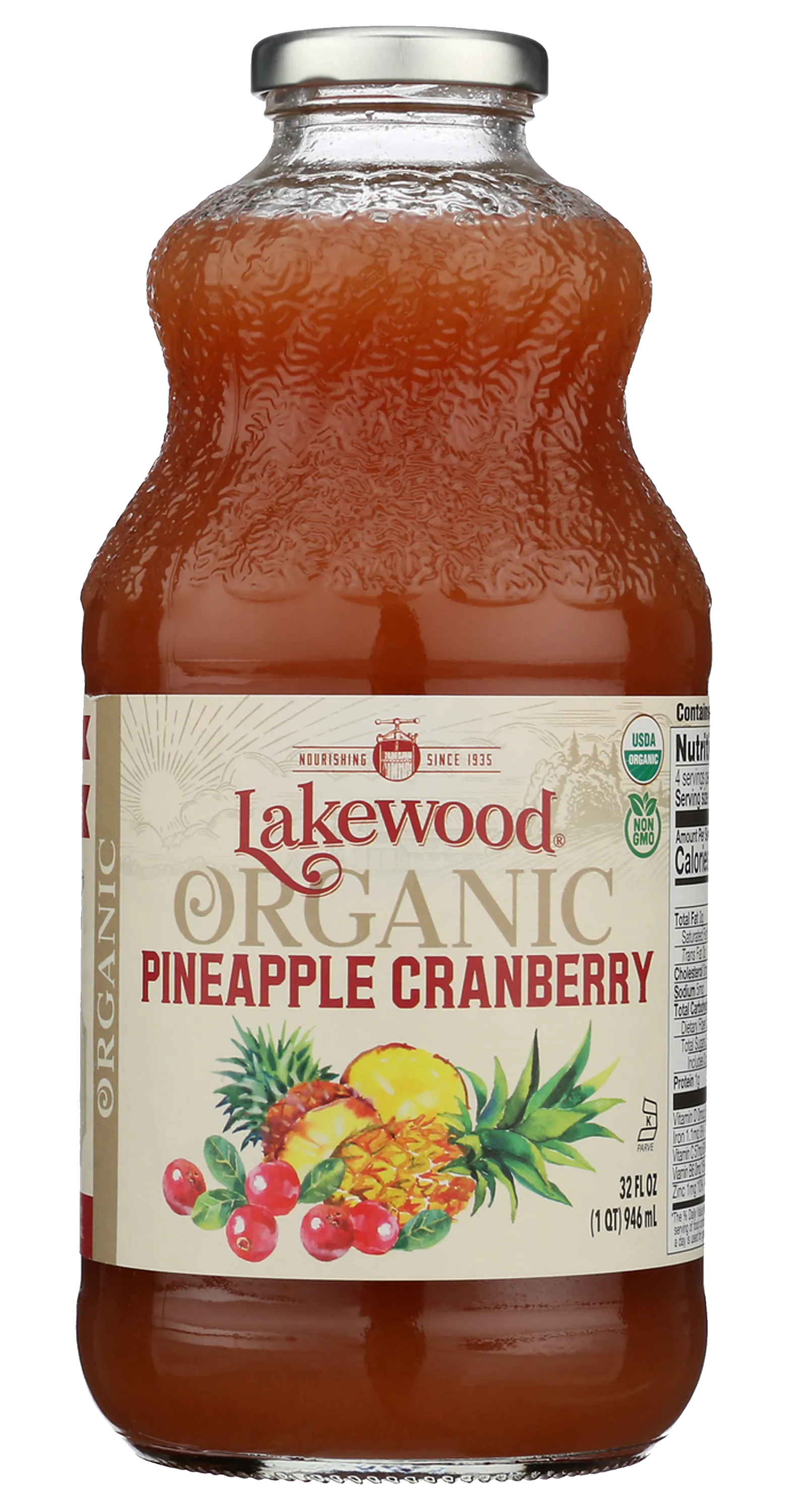 Lakewood A−14CP（美品） Lakewood Organic Pineapple Cranberry Juice | 32oz | 2-Pack or 6-Pack