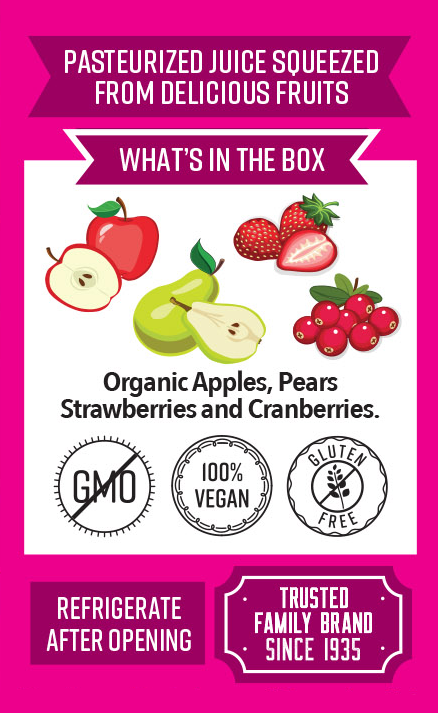 Lakewood Littles Organic Fruit Punch Juice Boxes | 4 x 8-Packs