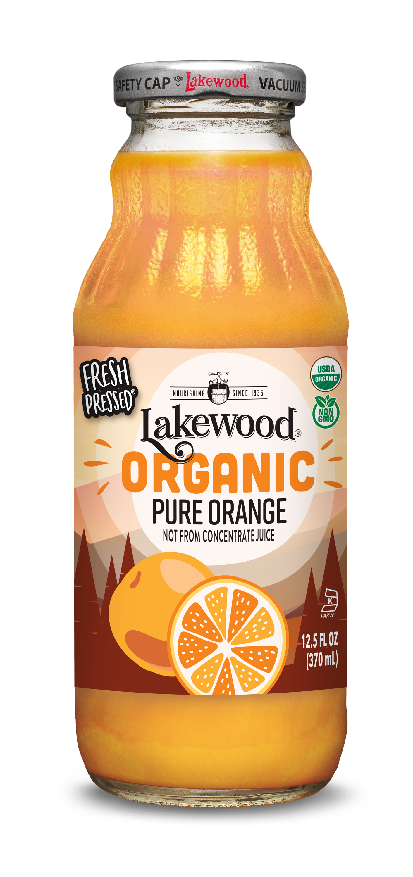 Organic PURE Orange (12.5 oz, 12 pack)