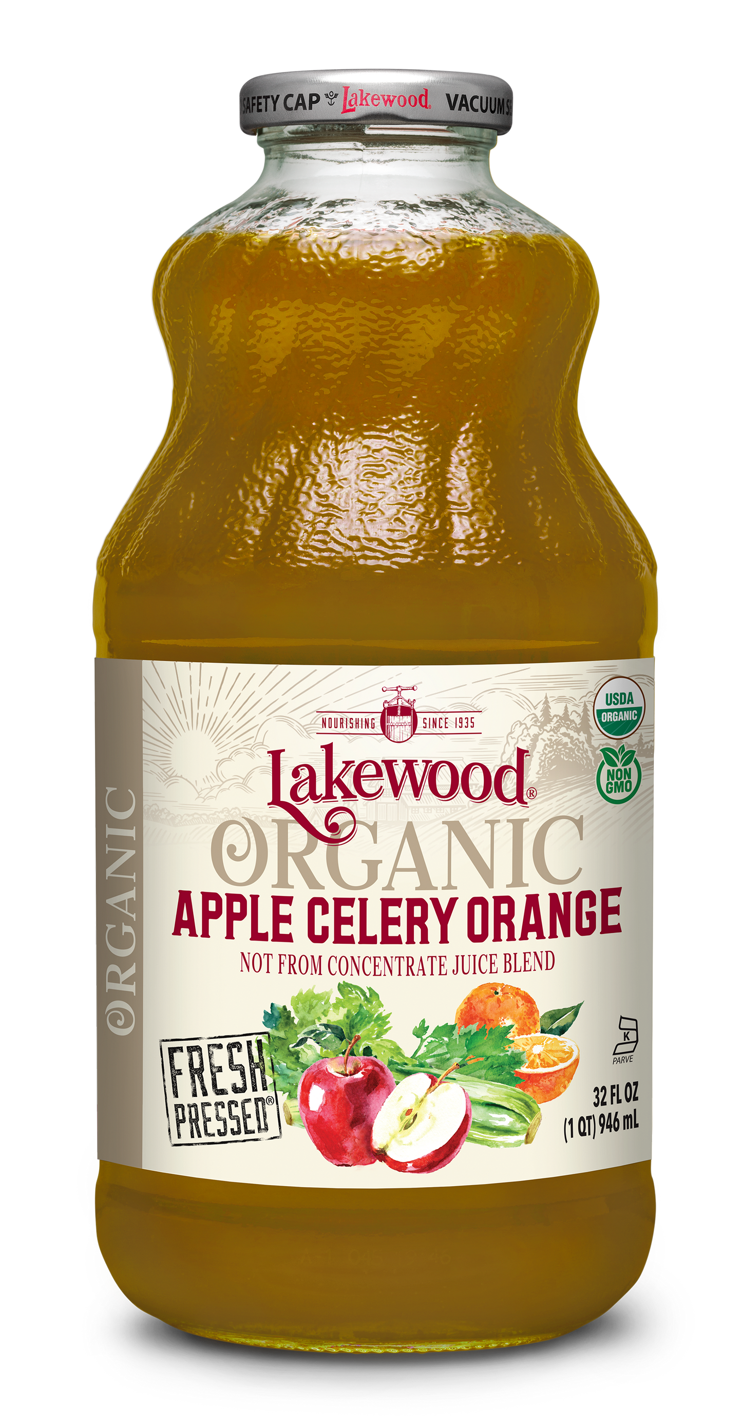 Organic Apple Celery Orange (32 oz, 2-pack or 6-pack)