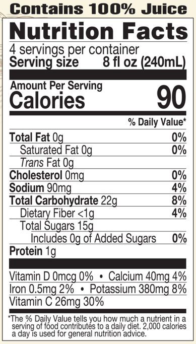 lakewood-organic-apple-celery-orange-juice-nutrition-facts