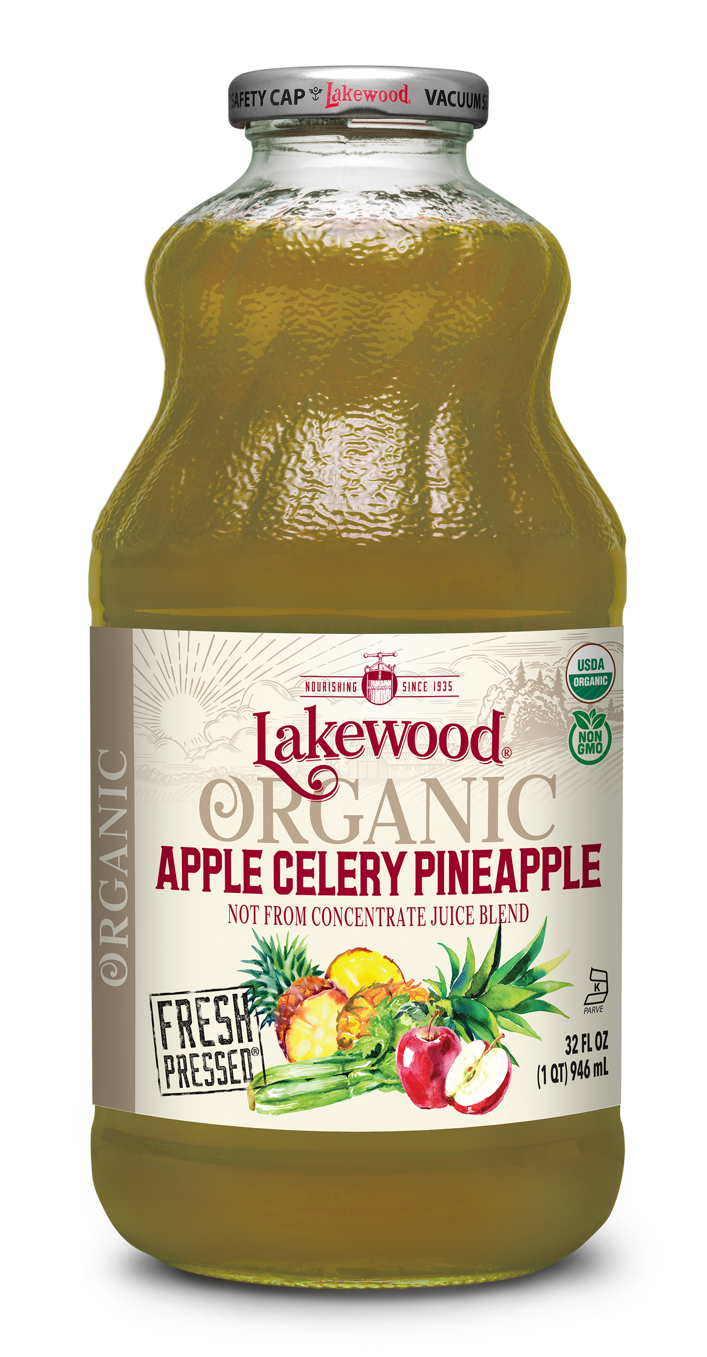 Organic Apple Celery Pineapple (32 oz, 2-pack or 6-pack)