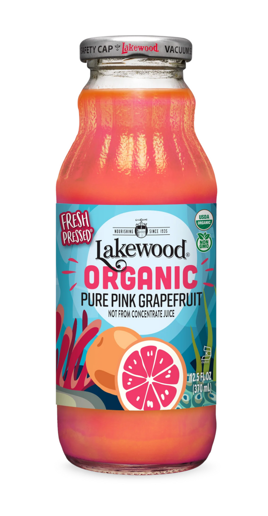 Lakewood Organic Pure Pink Grapefruit Juice | 12.5oz