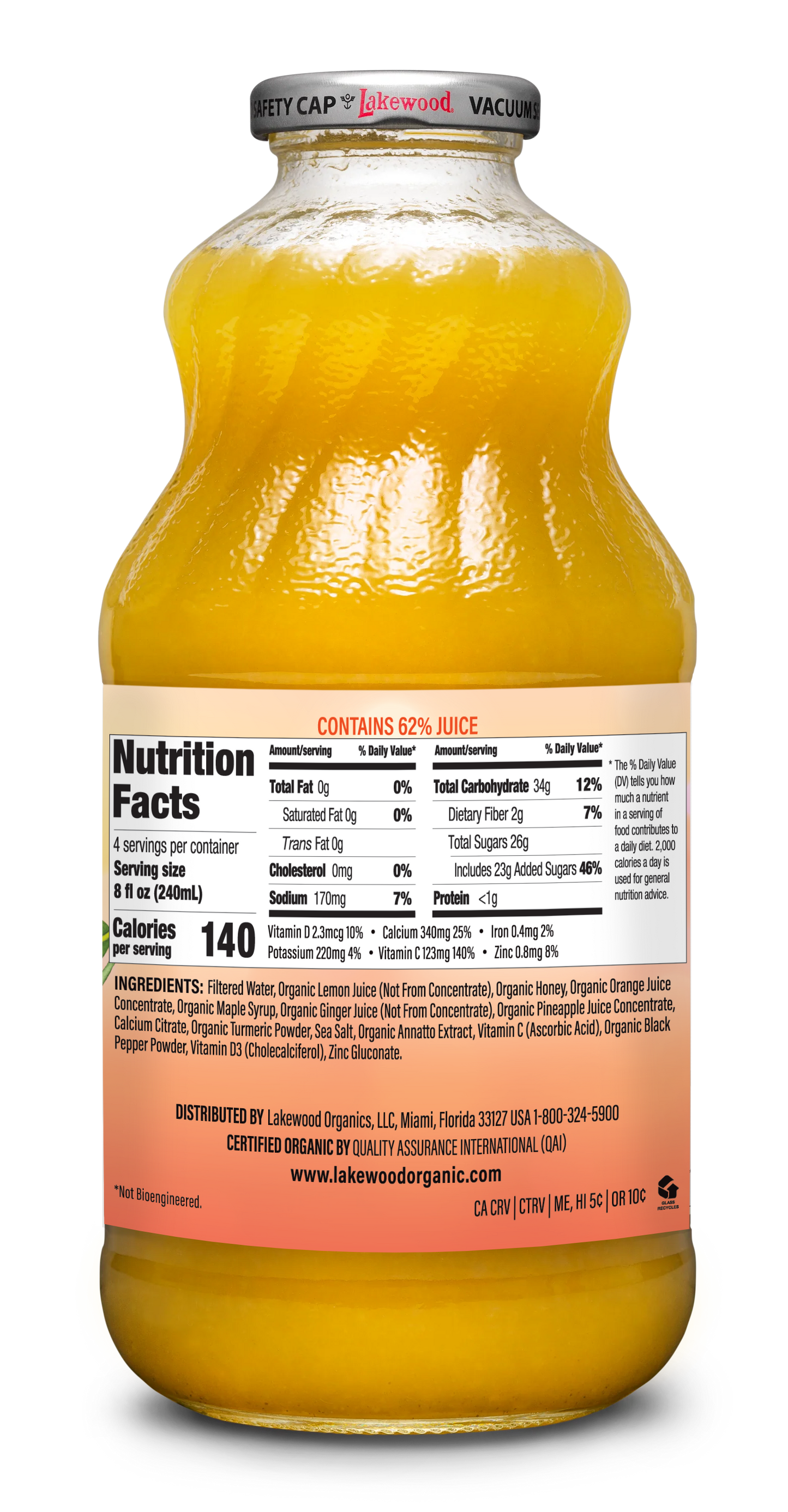 Lakewood Nurture Zesty Defense Juice | 32oz – Lakewood Organic