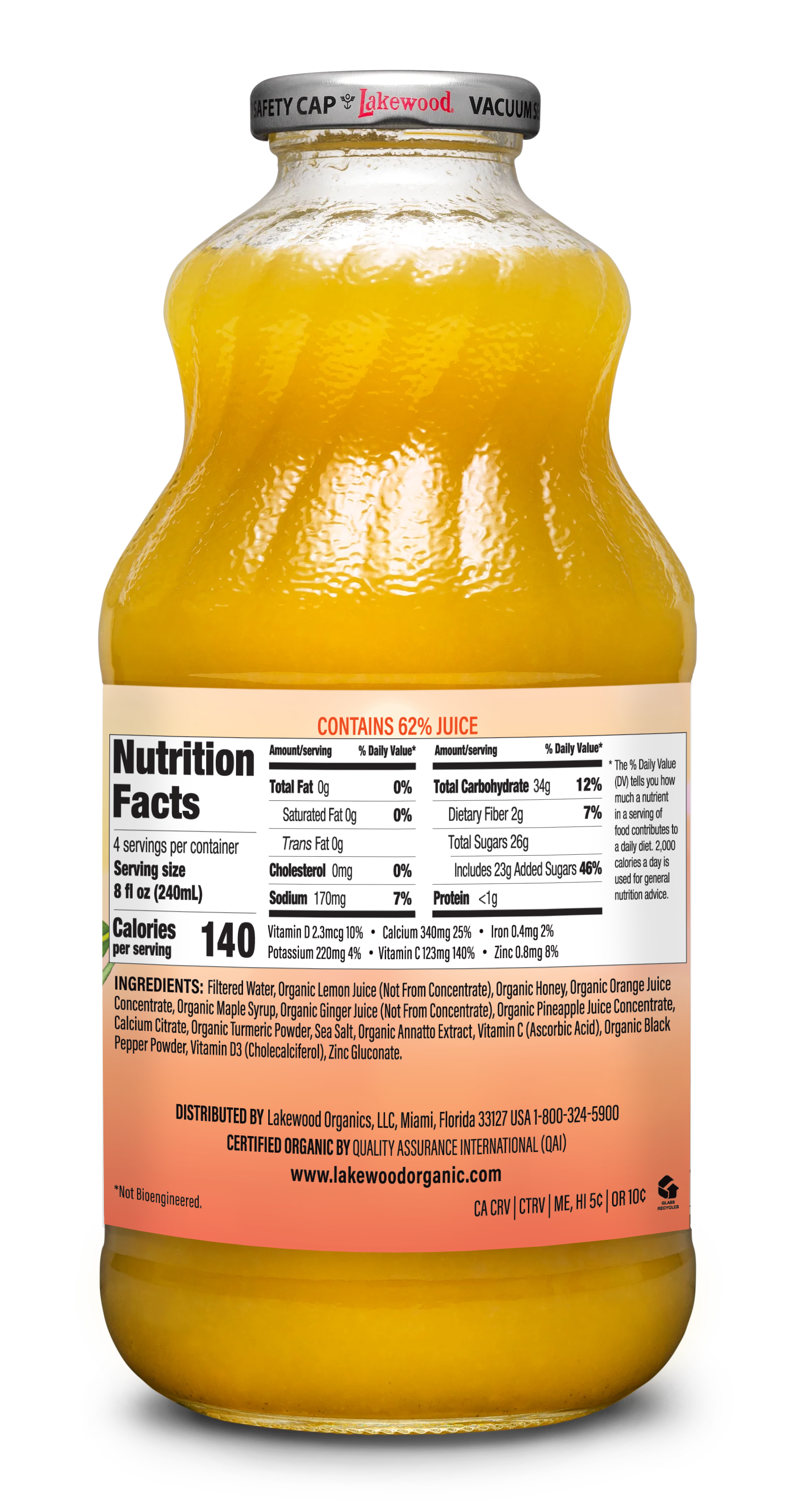 Lakewood Nurture Zesty Defense Juice | 32oz – Lakewood Organic