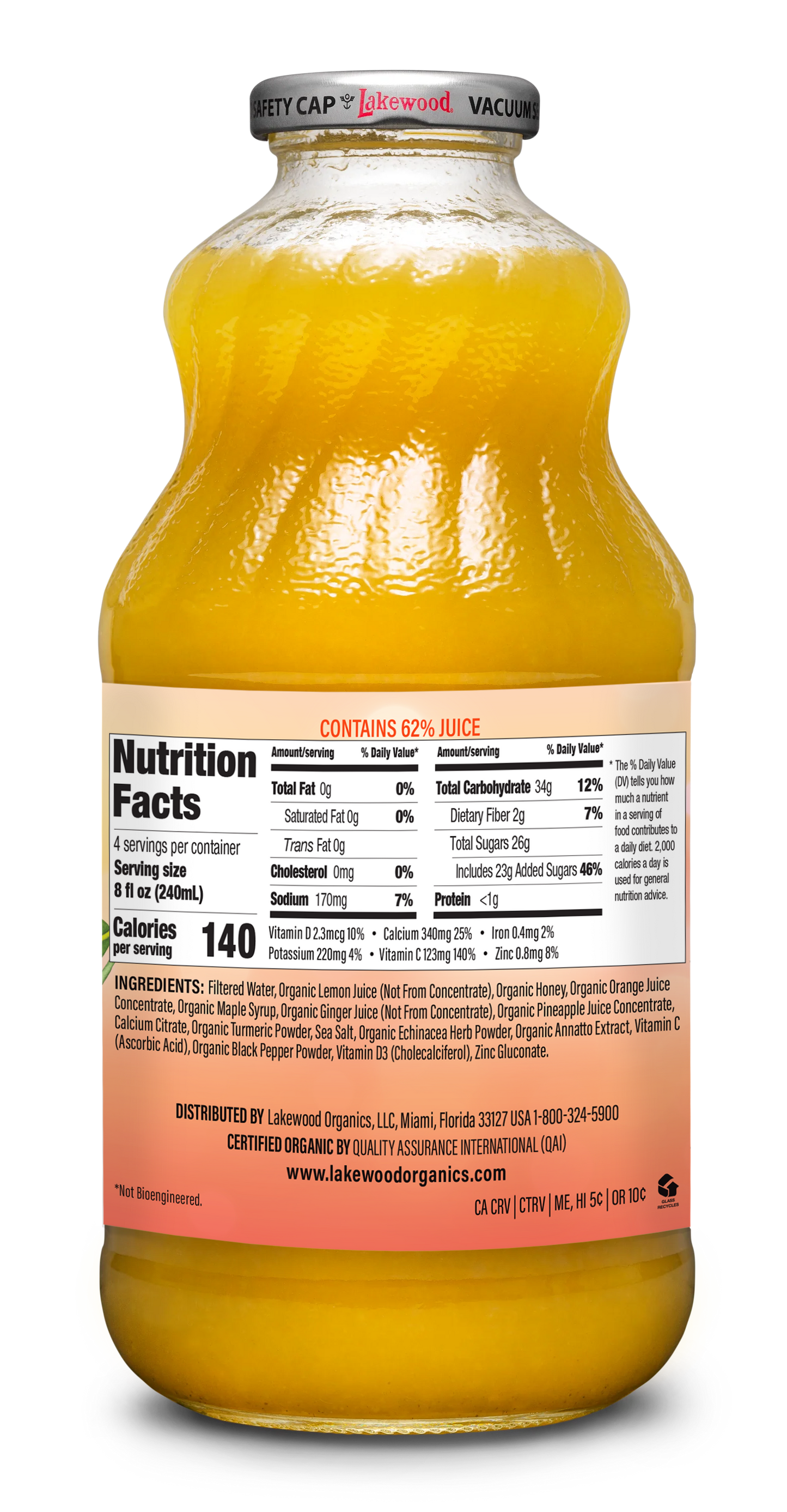 Lakewood Nurture Zesty Defense Juice | 32oz