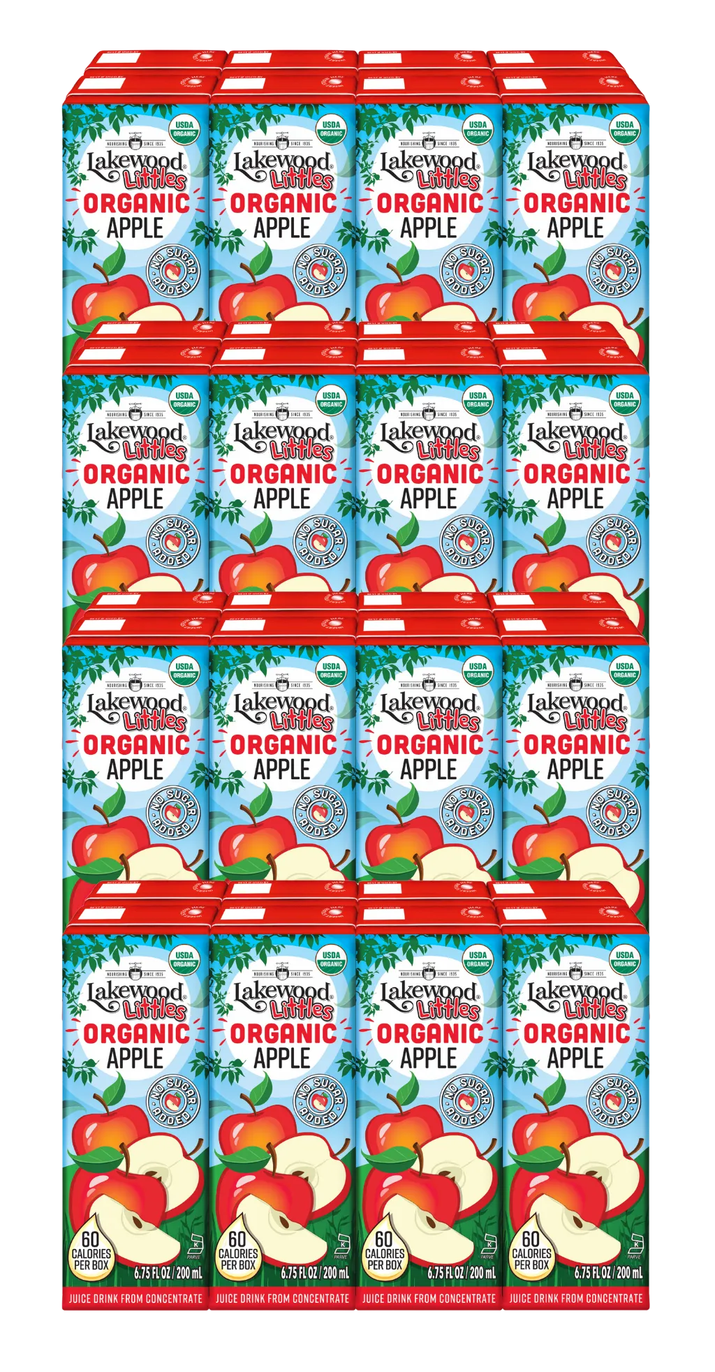 Lakewood Littles Organic Apple Juice Boxes | 4 x 8-Packs