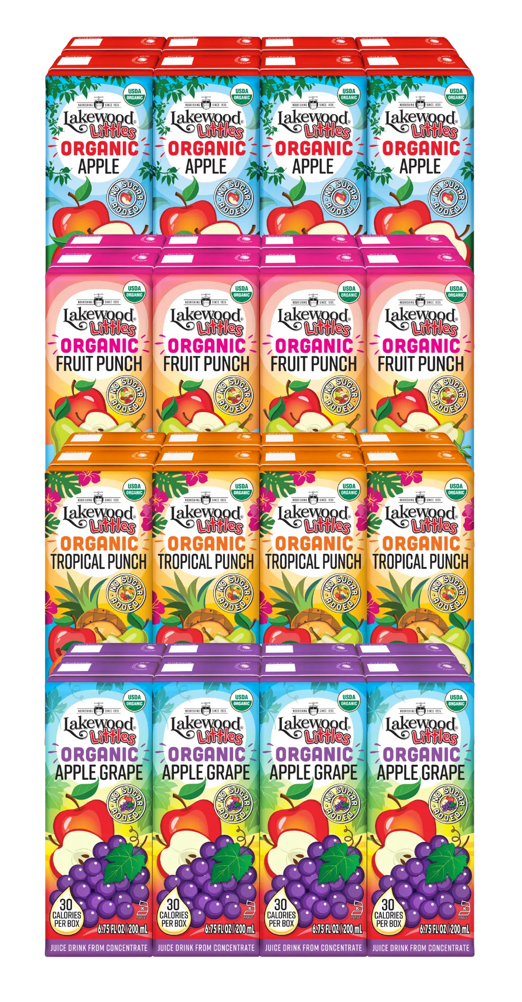 Lakewood Littles Juice Box Variety Bundle | 4 x 8-Packs