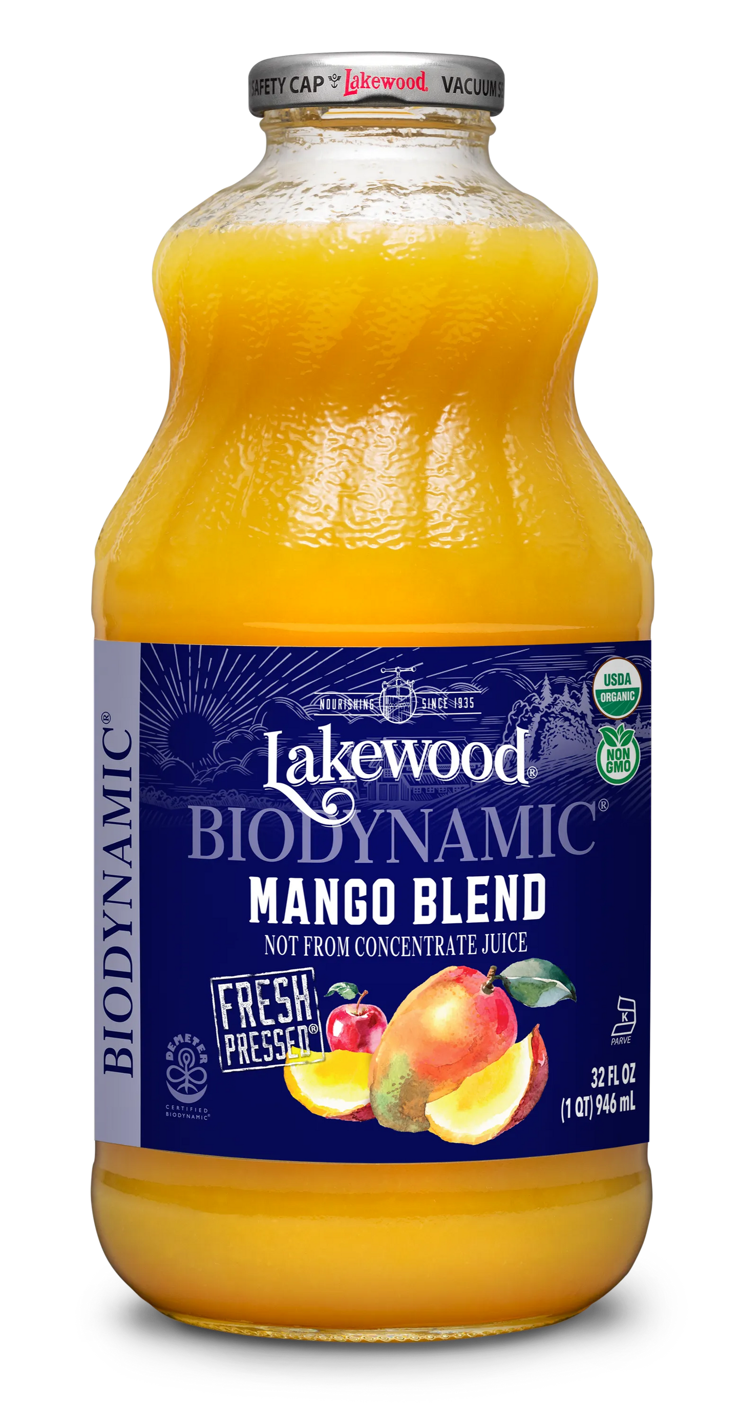 Lakewood Organic Biodynamic Mango Juice Blend | 32oz