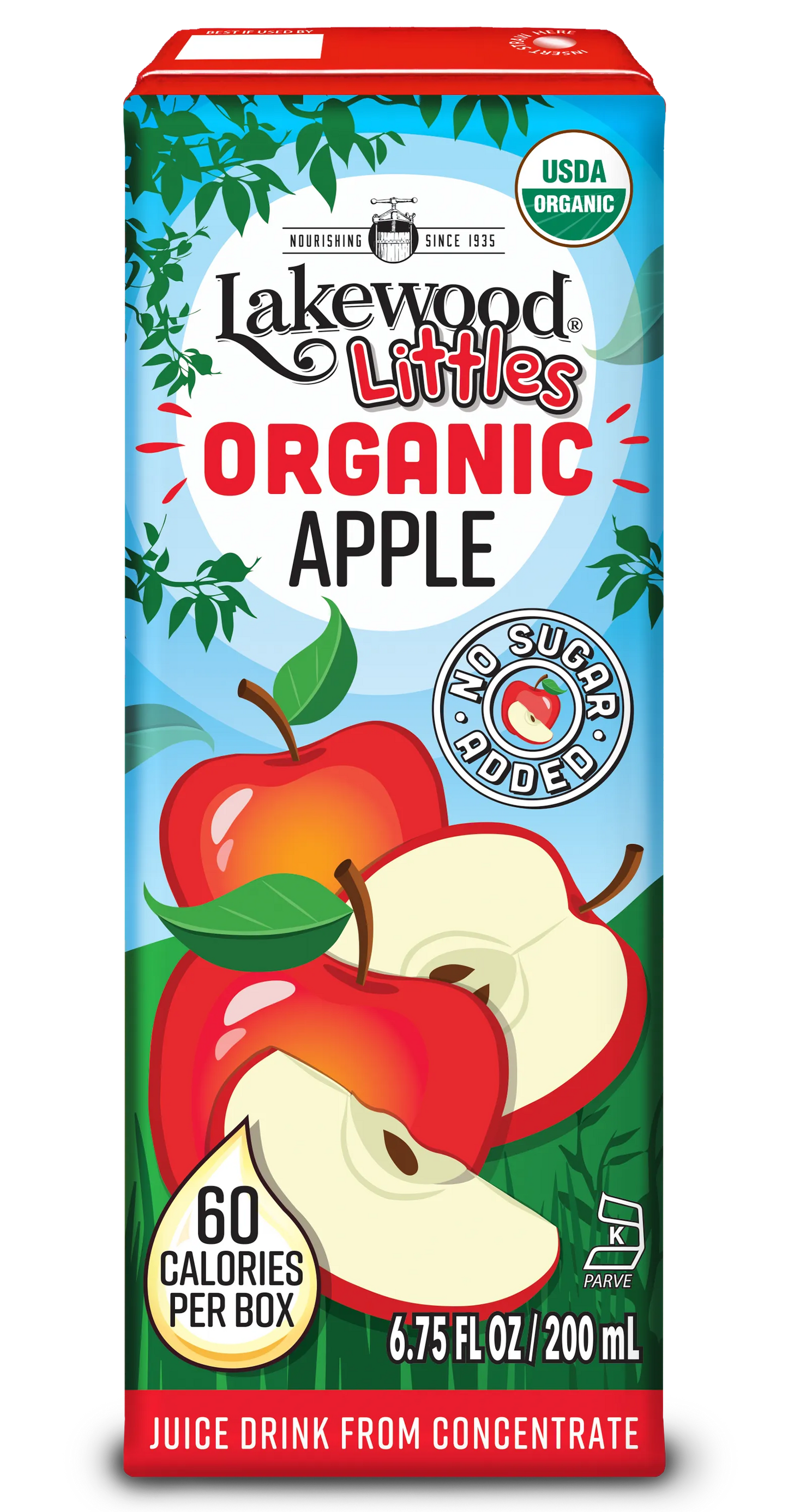Lakewood Littles Organic Apple Juice Boxes | 4 x 8-Packs