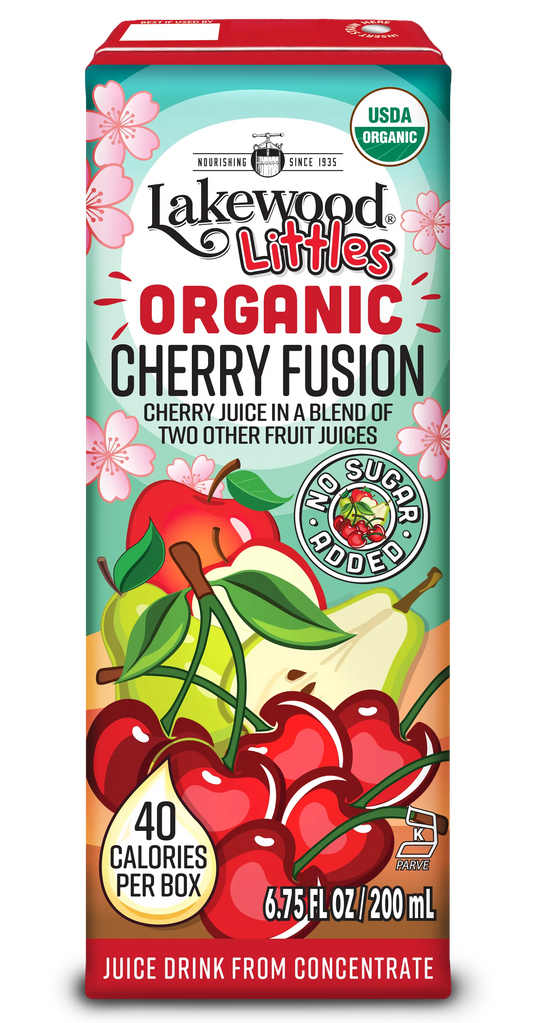 Lakewood Littles Organic Cherry Fusion Juice Boxes | 4 x 8-Packs