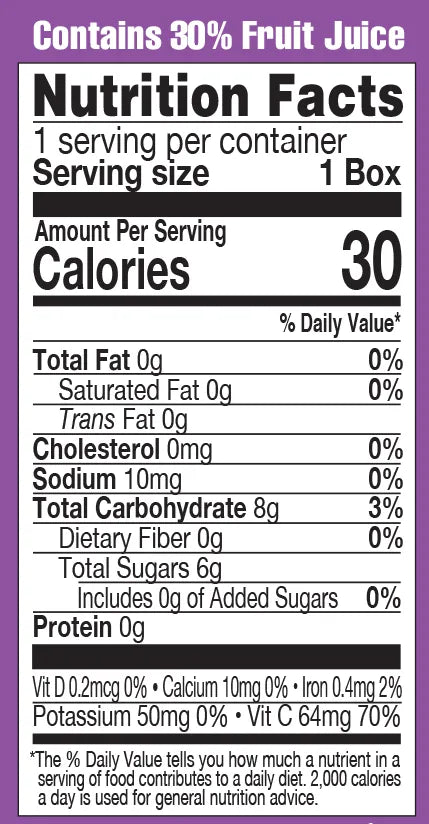 Lakewood Littles Organic Apple Grape Juice Boxes | 4 x 8-Packs