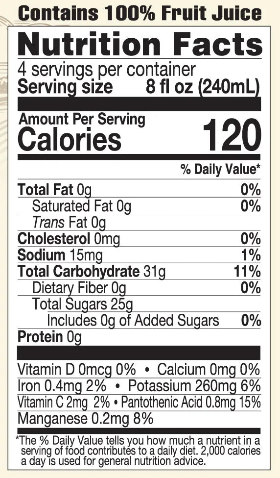 lakewood-organic-cranberry-juice-blend-nutrition-facts