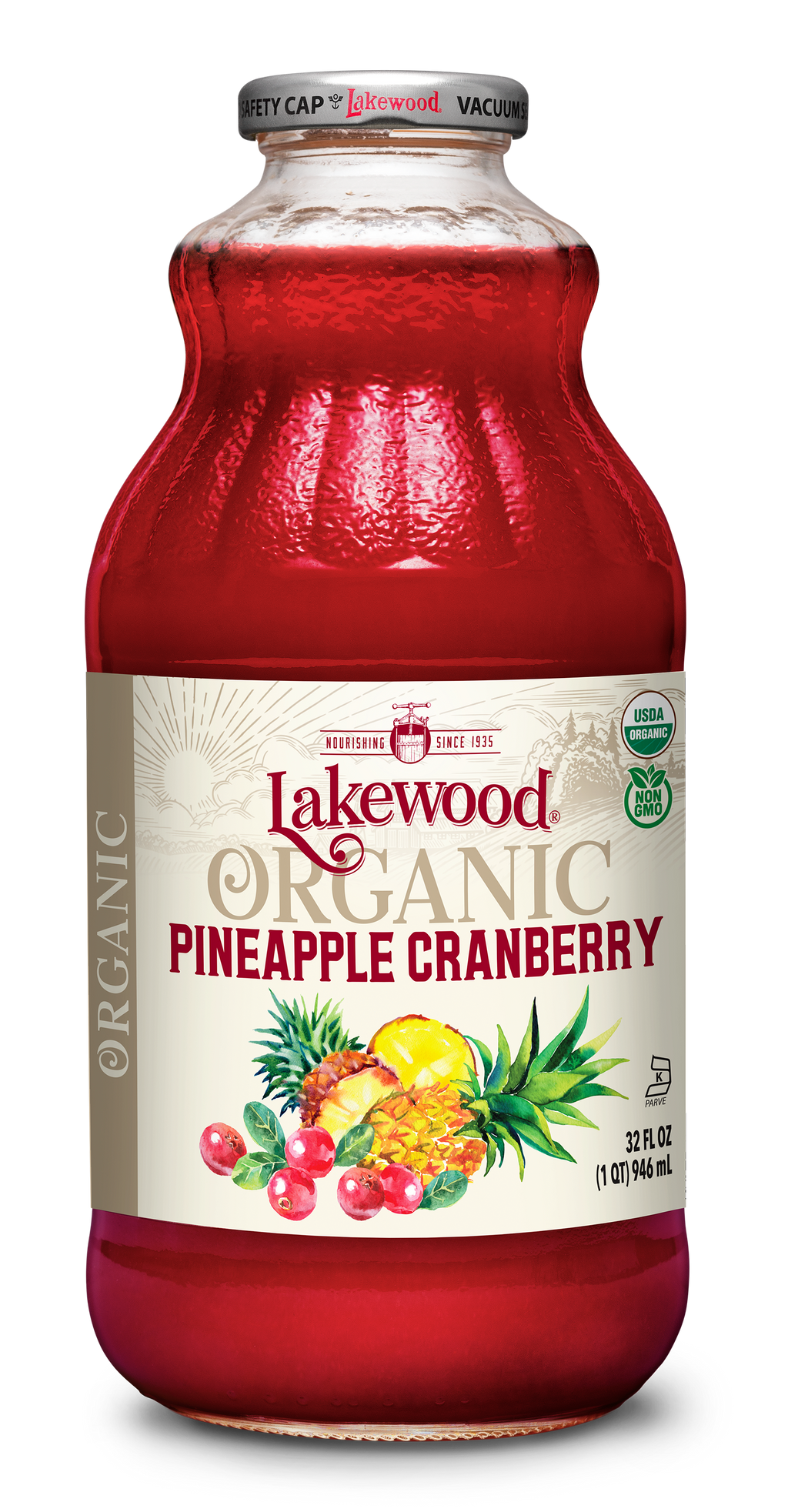 Organic Pineapple Cranberry Juice 32oz