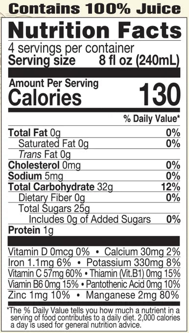 lakewood-organic-pineapple-cranberry-juice-nutrition-facts
