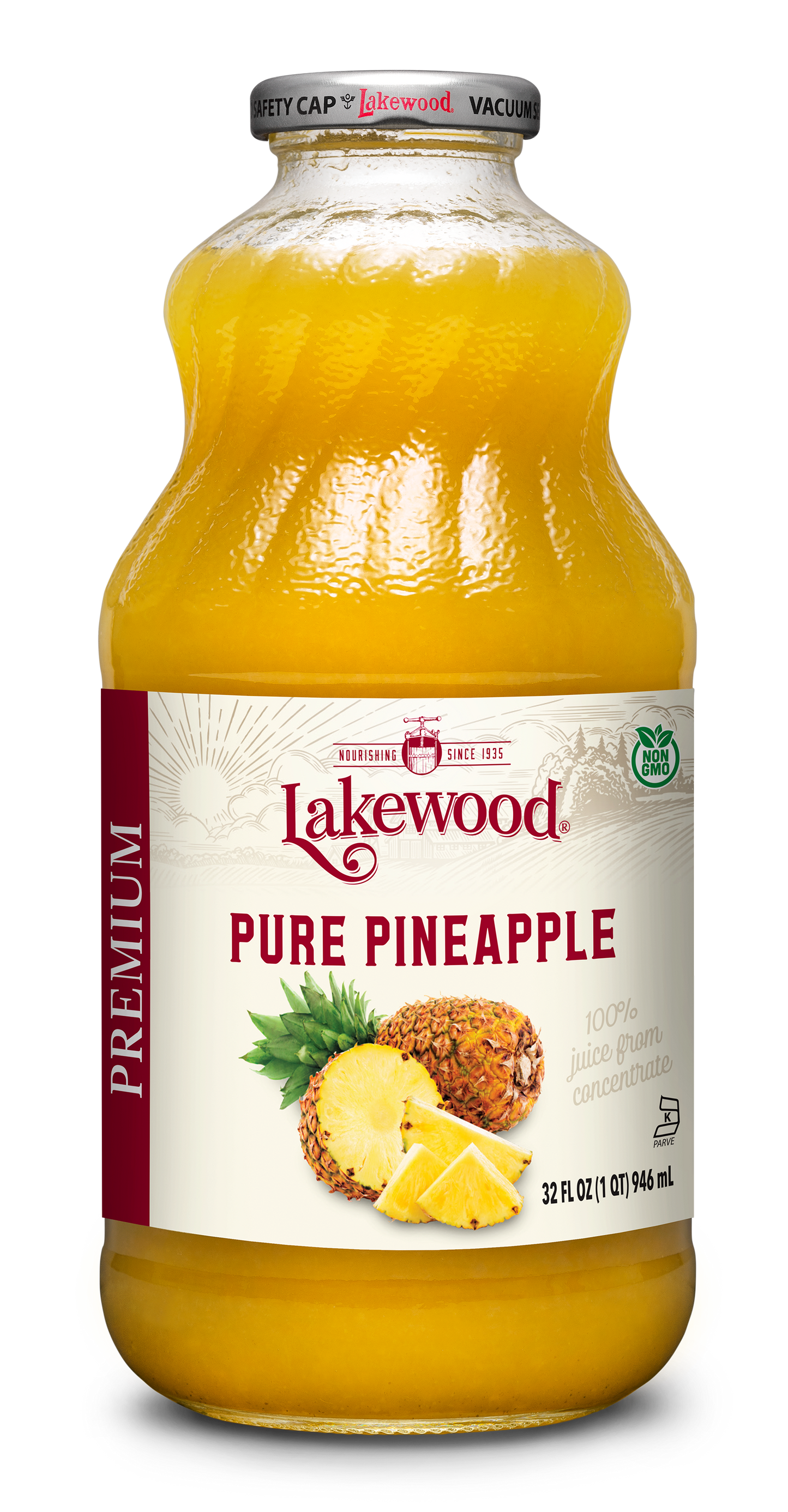 Lakewood Premium Pure Pineapple Juice | 32oz