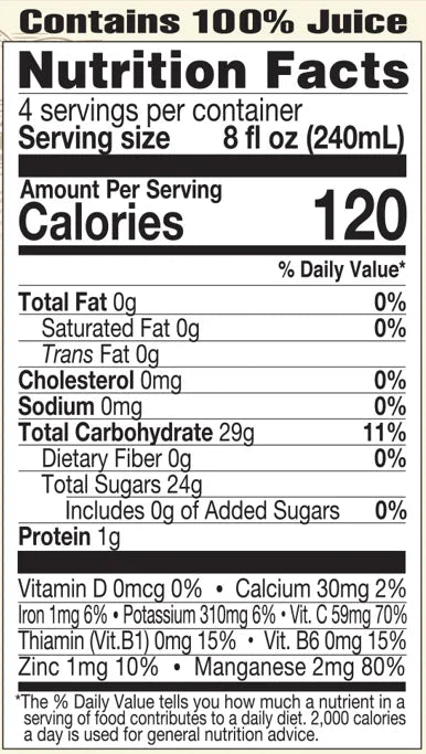 lakewood-organic-spicy-pineapple-juice-nutrition-facts