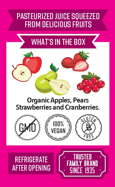 Lakewood Littles Organic Fruit Punch Juice Boxes | 4 x 8-Packs