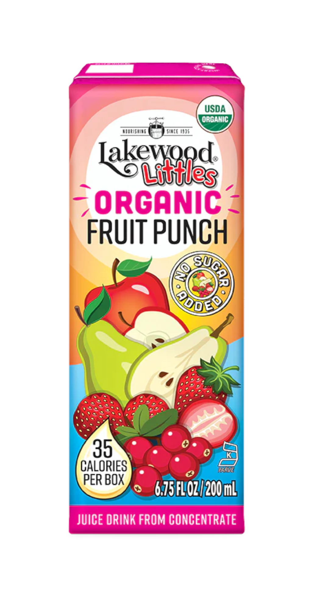 Lakewood Littles Organic Fruit Punch Juice Boxes