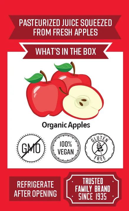 Lakewood Littles Organic Apple Juice Boxes | 4 x 8-Packs