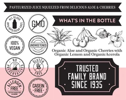 Lakewood Organic Aloe Cherry Juice | 32oz
