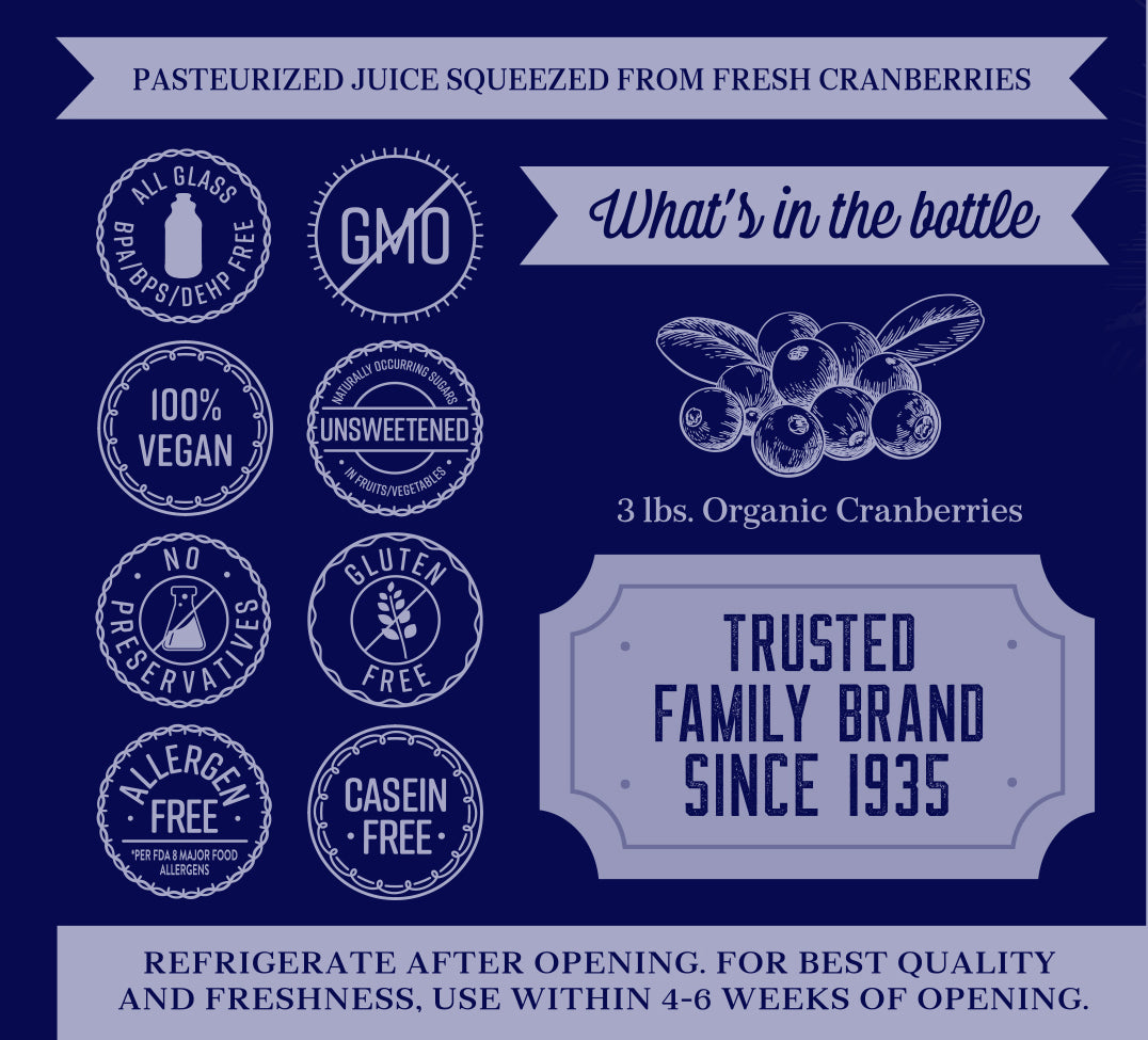 Biodynamic® Organic Pure Cranberry (32 oz, 6 pack)