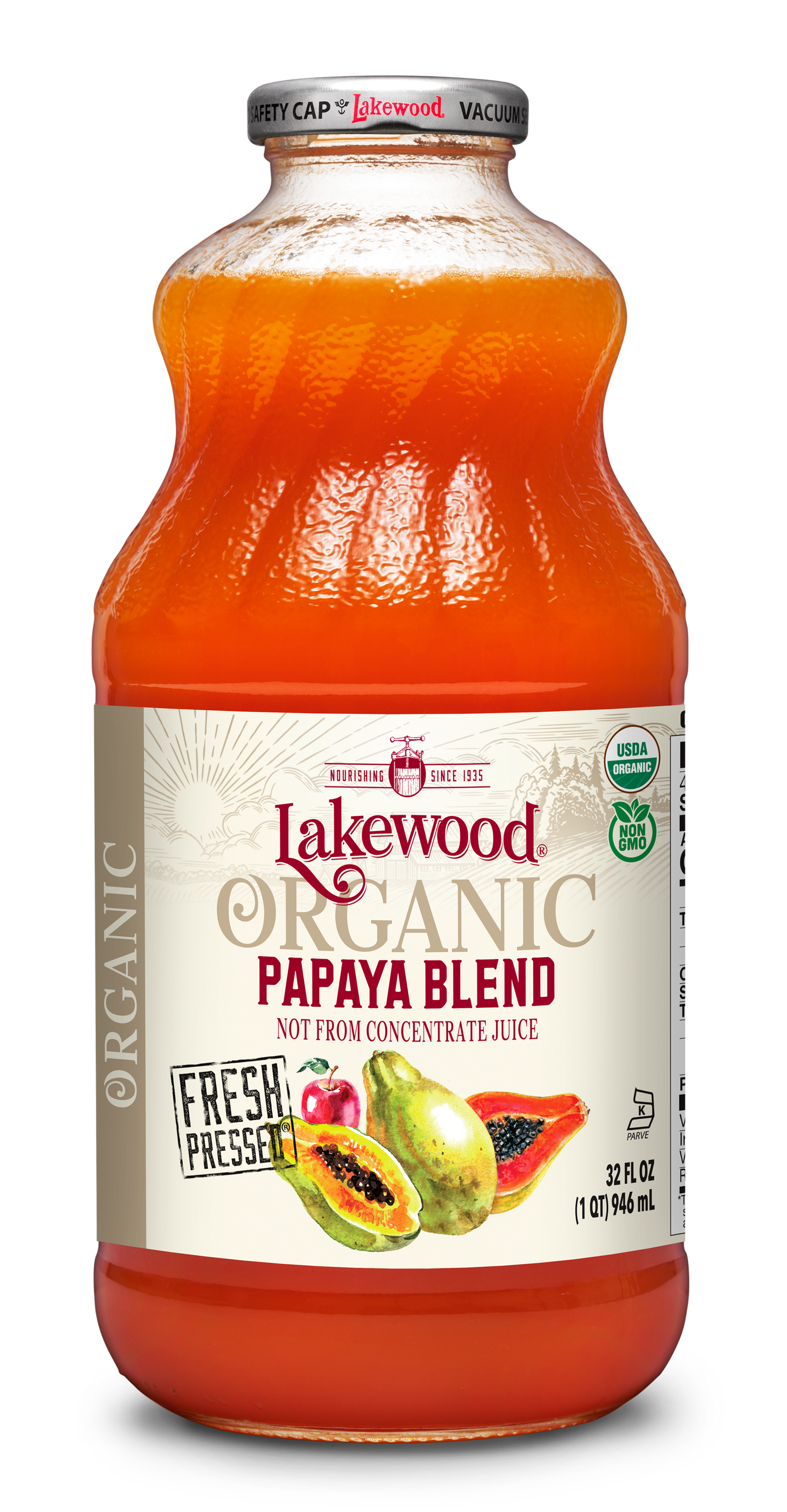Organic Papaya Blend (32 oz, 2-pack or 6-pack)