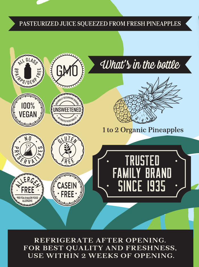 Organic PURE Pineapple (12.5 oz, 12 pack)