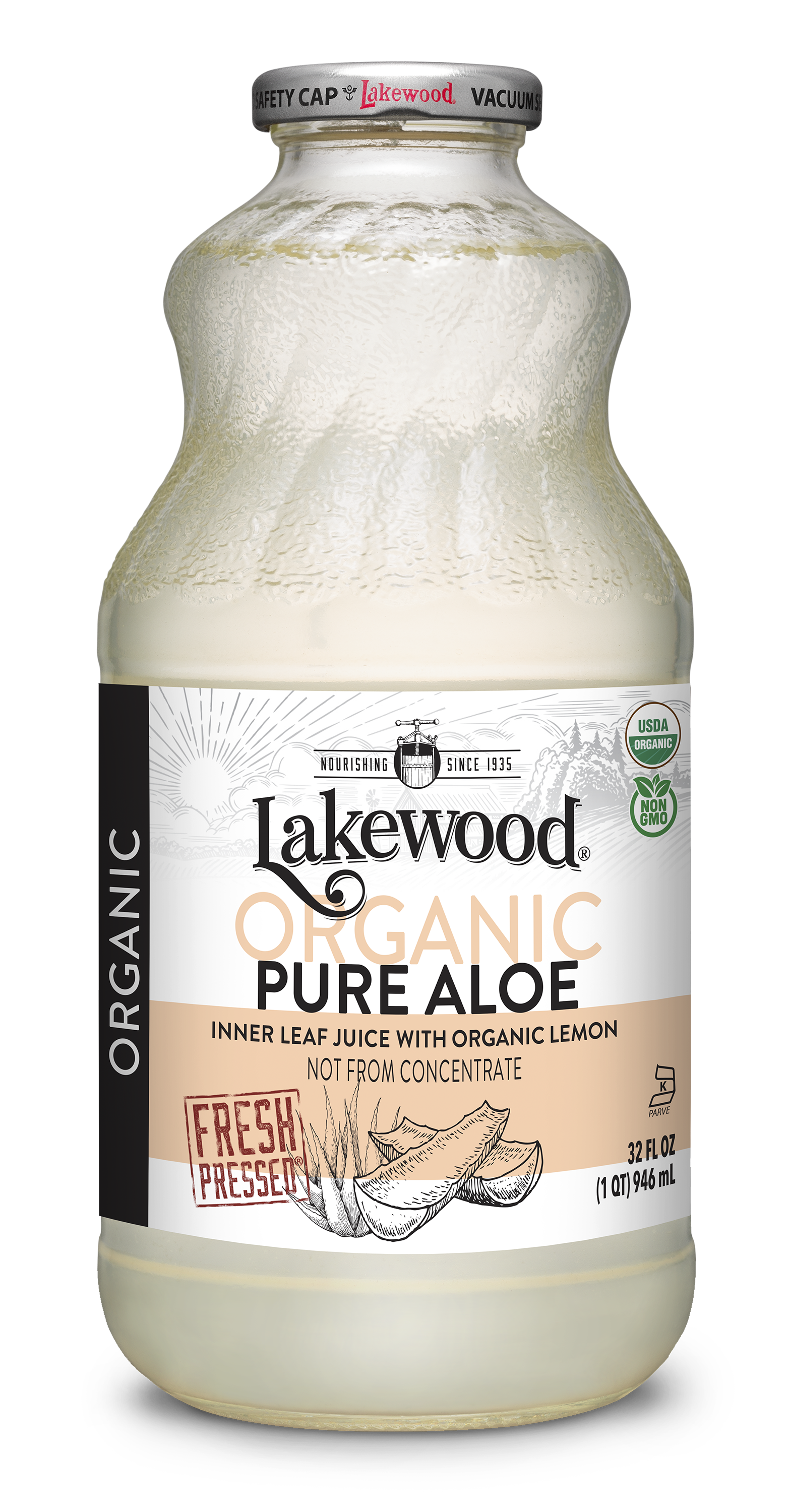 Lakewood Organic Pure Aloe 32 oz