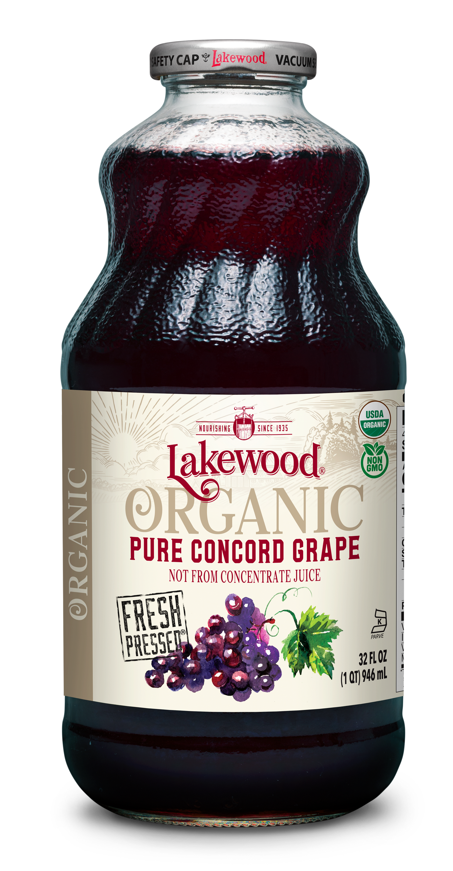 Organic PURE Concord Grape (32 oz, 2-pack or 6-pack)
