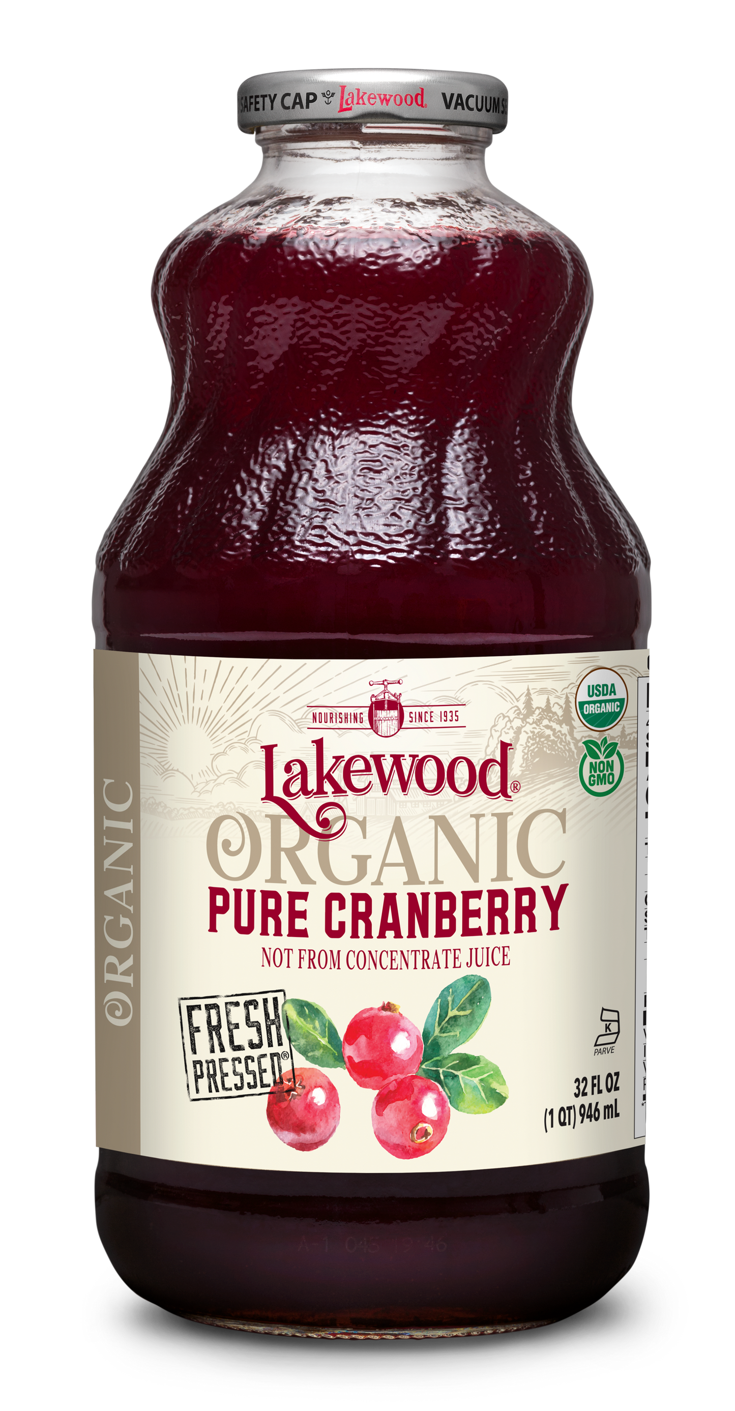 Organic PURE Cranberry (32 oz, 2-pack or 6-pack)