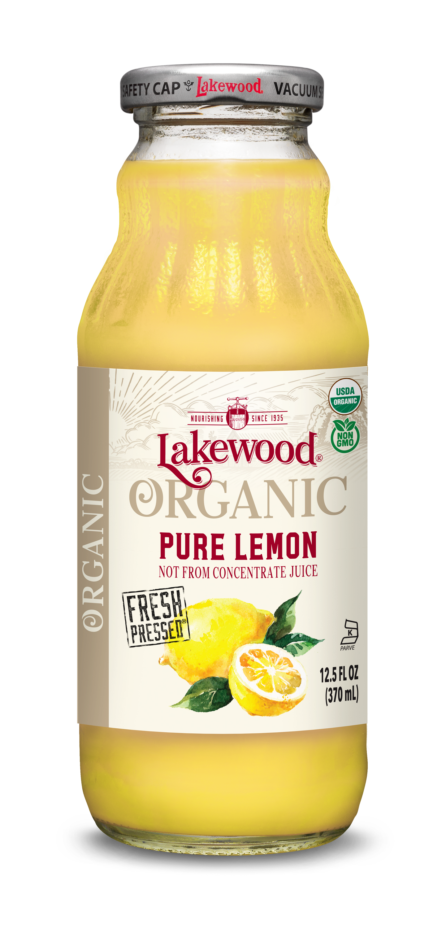 Organic PURE Lemon (12.5 oz, 12 pack)